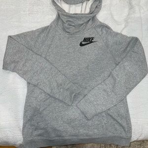 Grey Nike funnel neck sweatshirt